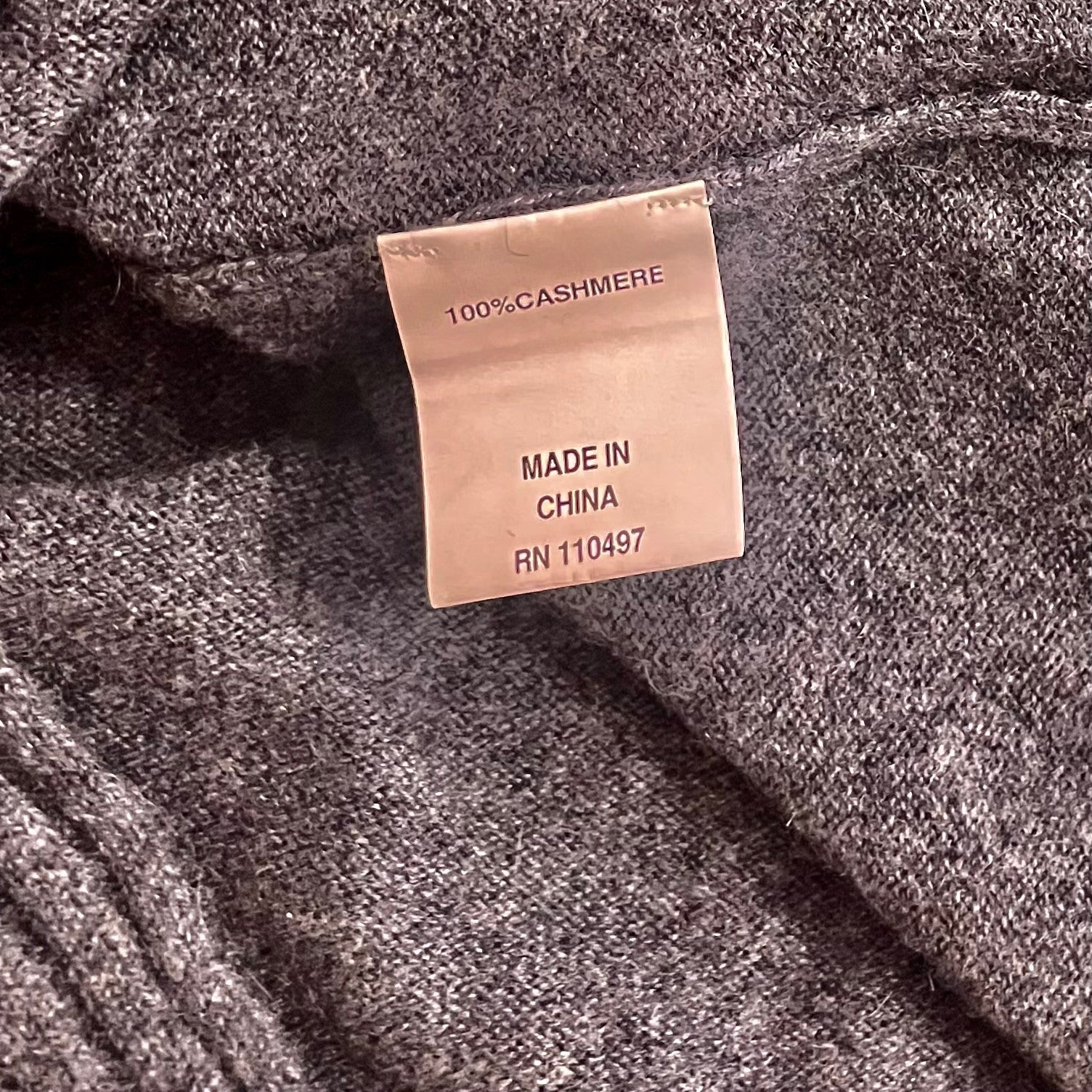 Inhabit NHBT Cashmere Rib Hem Turtleneck Sweater Charcoal Gray Size P X-Small