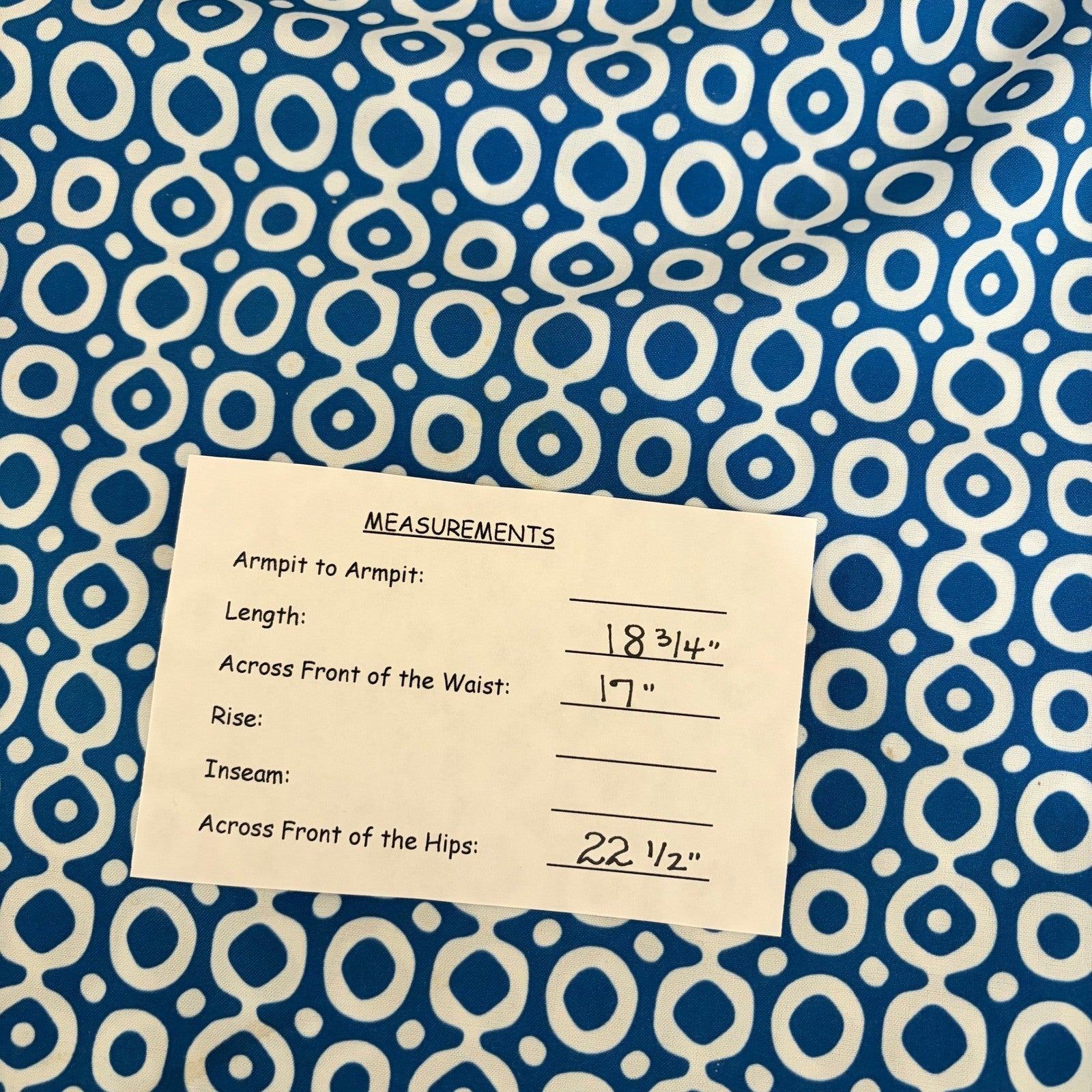 RIPSKIRT Hawaii Rip Skirt Length 2 Wrap Skirt Blue Dot Dot Dot Geometric Large