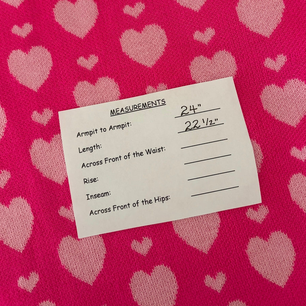 LILLY PULITZER Liggy Sweater Passion Fruit Pink Valentine Heart Jacquard Small