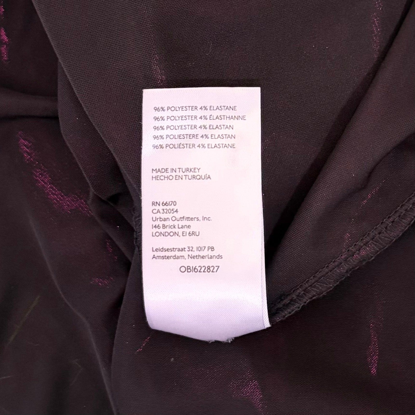By ANTHROPOLOGIE Magenta Pink Shimmer Shine Lamé Buttondown Top Blouse X-Small