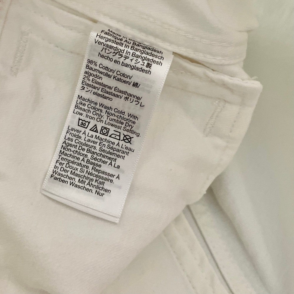 NWT!! Girl's J. CREW Crewcuts Cropped Denim Trucker Jacket White Denim XXS 2-3