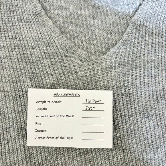 NWT!! L'academie REVOLVE Rosette Sweater Grey Wool Blend Small