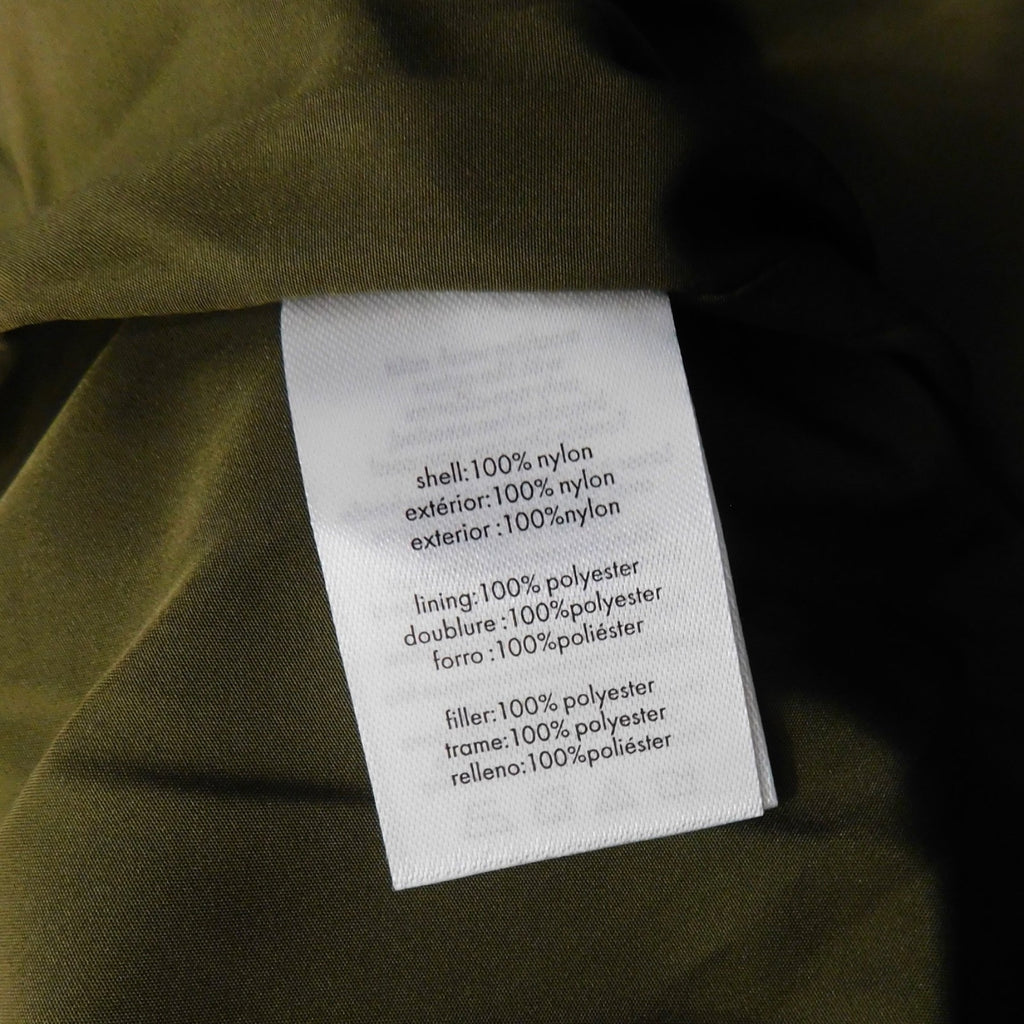 NWT!! WEWOREWHAT Zip Off Sleeve Nylon Puffer Jacket Military Olive Medium