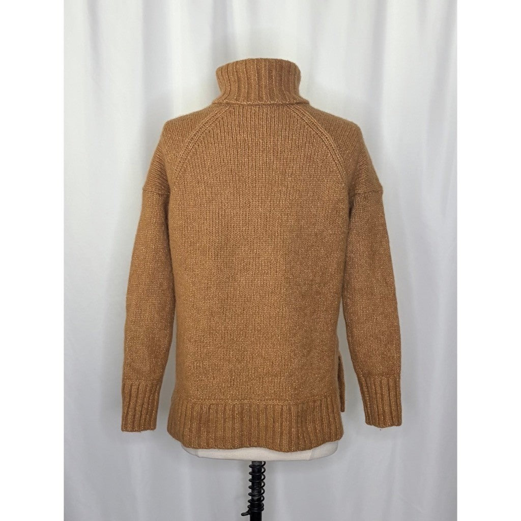EVERLANE The Cloud Turtleneck Sweater Wool Alpaca Heathered Chai Small