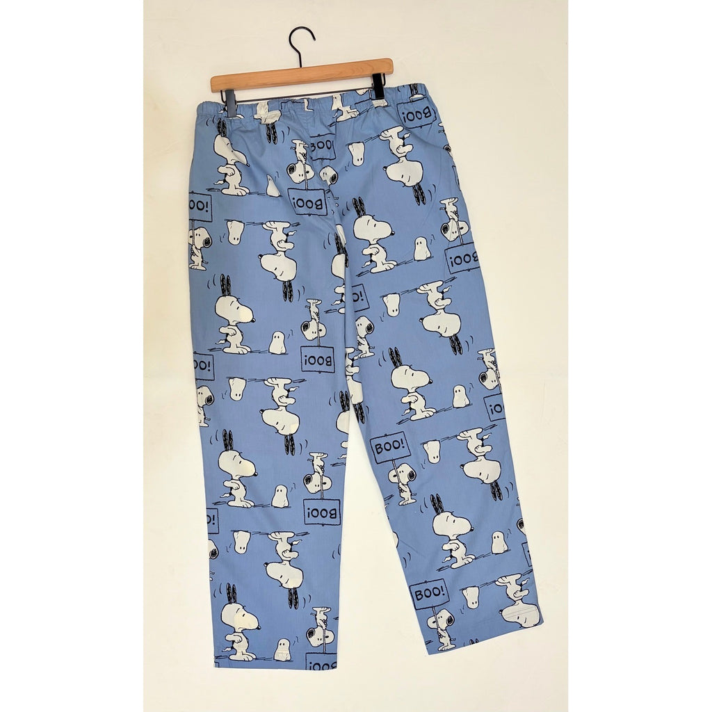 Adults HANNA ANDERSSON Snoopy Ghost Boo Pajama Pants Peanuts Charlie Brown XL