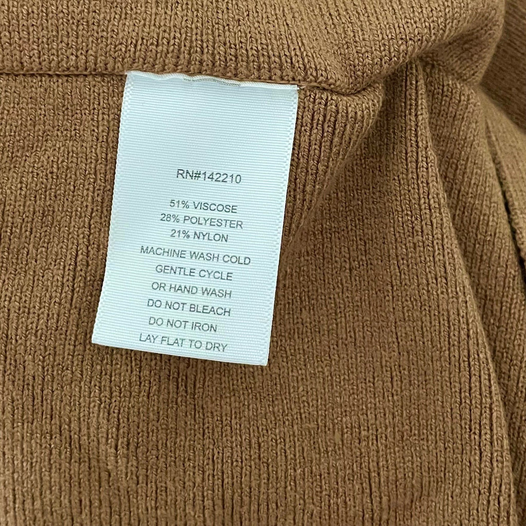 MERSEA Anywhere V Neck Poncho Birch Brown Red Stripe Mer Sea One Size OS
