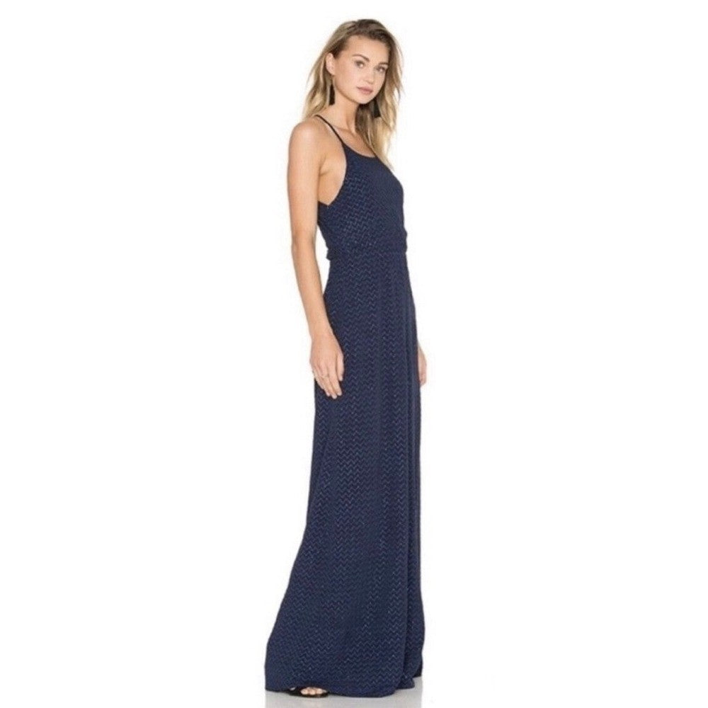 NWT! Calypso St. Barth HOSS INTROPIA Midnight Navy Blue Embellished Dress 36 / 4