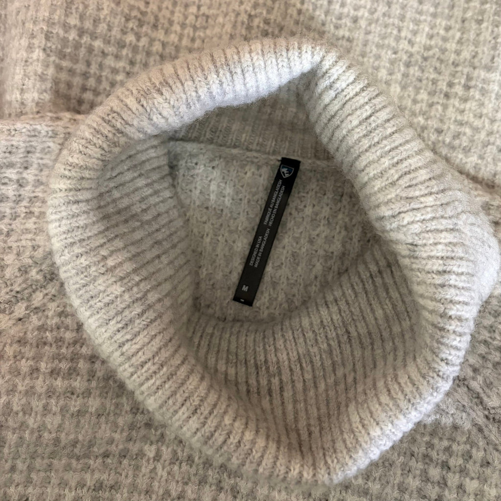 NWT!! KÜHL Sienna Sweater Turtleneck Cowl Pullover Ash Gray Knit Kuhl Medium