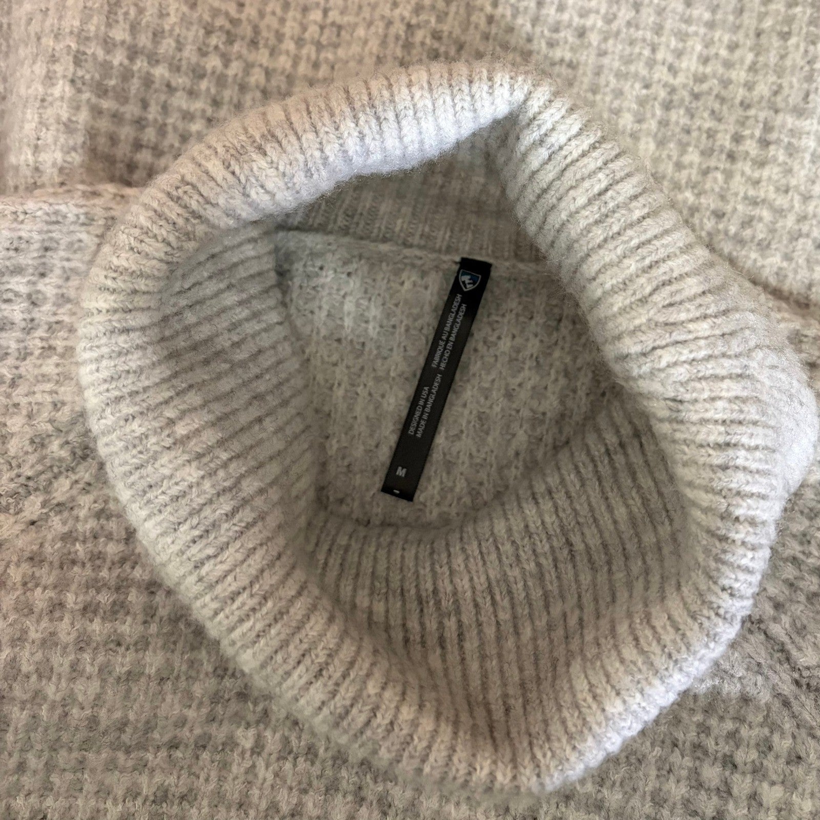 NWT!! KÜHL Sienna Sweater Turtleneck Cowl Pullover Ash Gray Knit Kuhl Medium