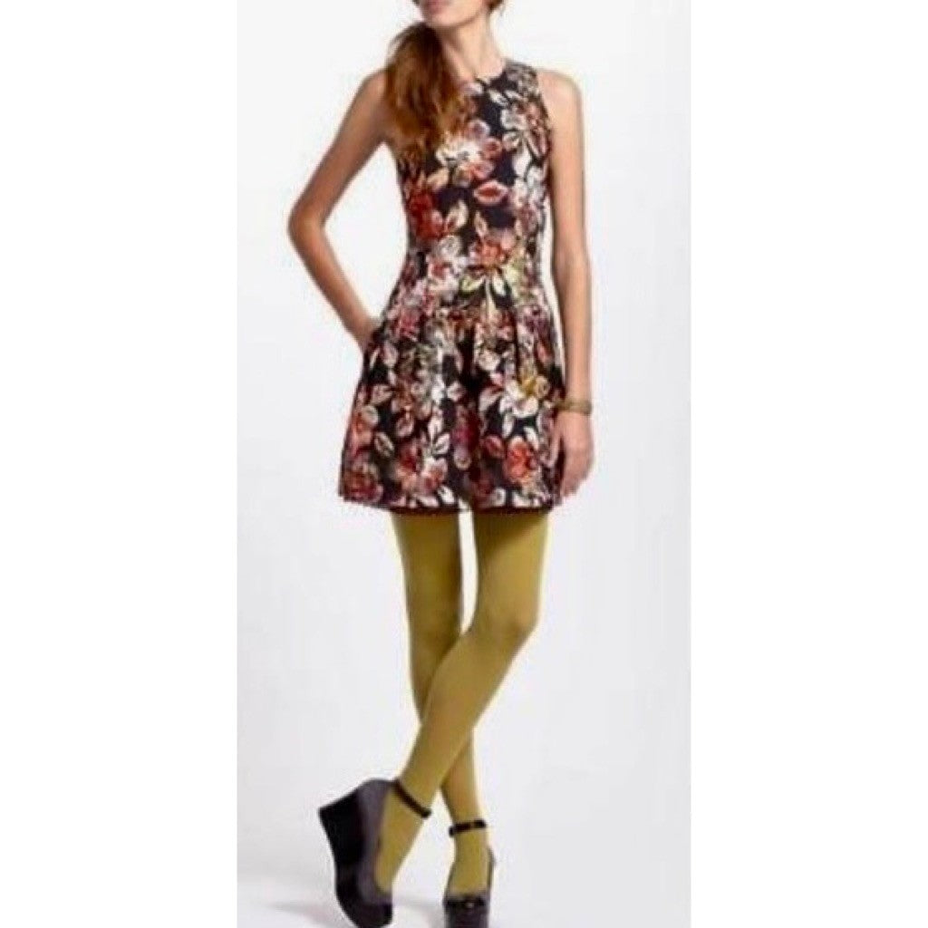 Anthropologie LEIFSDOTTIR Adelita Floral Brocade Metallic Dress Party Size 2