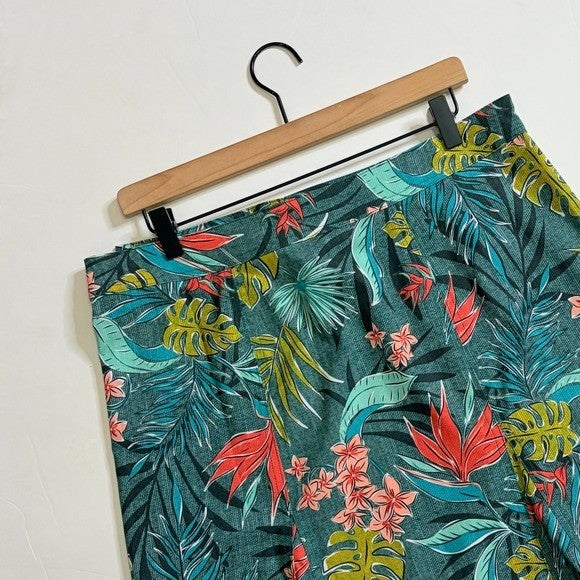 RIPSKIRT HAWAII Length 2 Tropical Floral Bali Jungle Wrap Rip Skirt Large