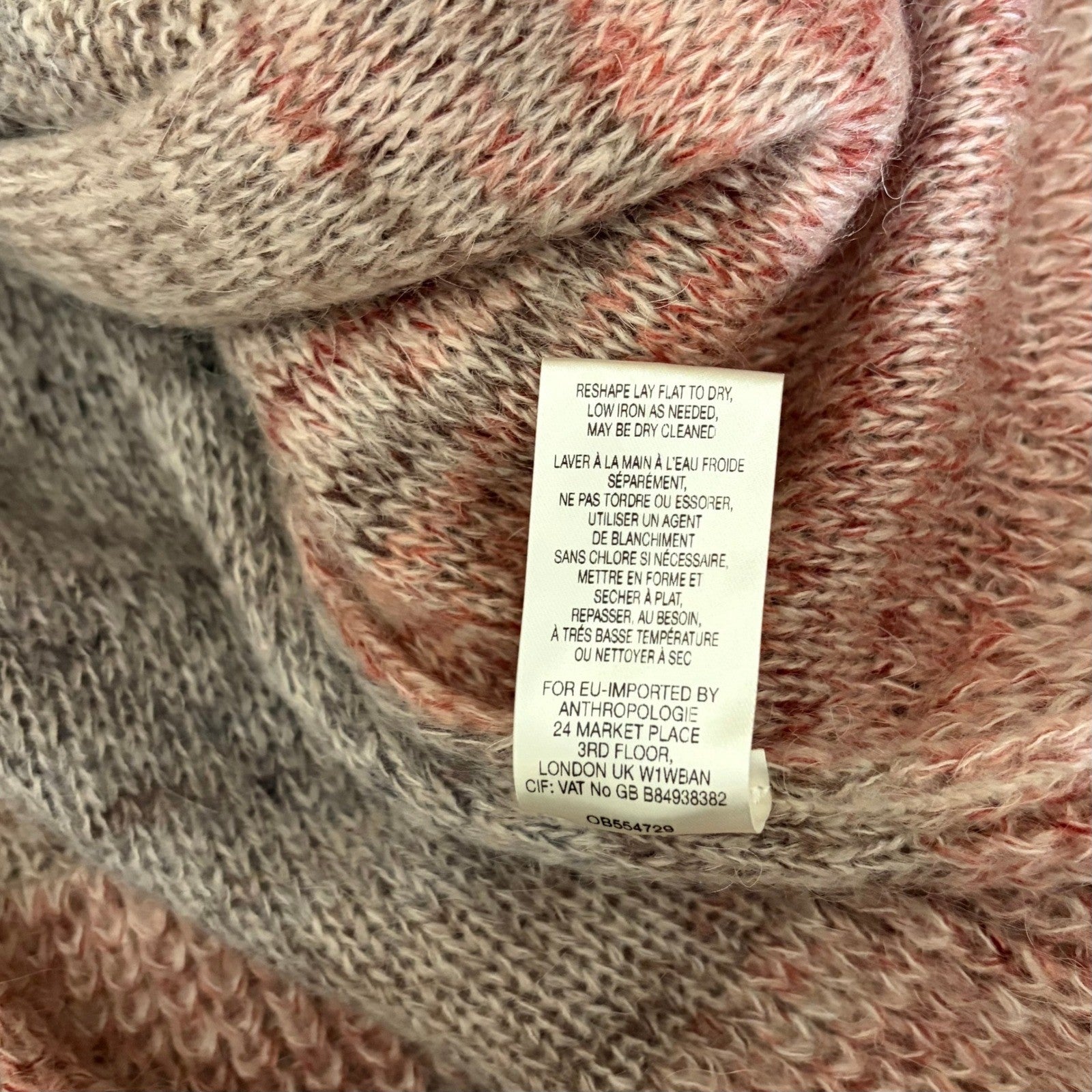 Anthropologie KNITTED & KNOTTED Cody Open Cardigan Peplum Mohair Wool Small
