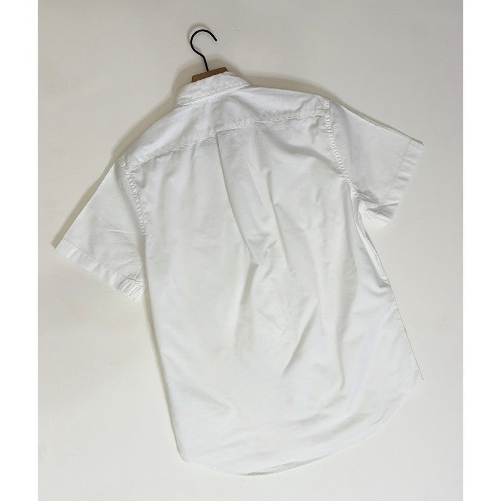 NWT!! Men's J. CREW Short Sleeve Broken-In Organic Cotton Oxford Shirt White S