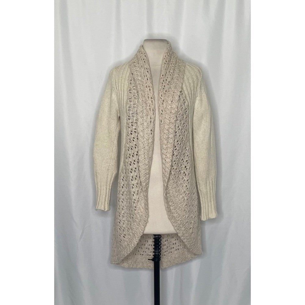 Anthropologie ANGEL OF THE NORTH Crochet Knit Cardigan Sweater Medium Petite MP