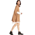 J. CREW Relaxed Turtleneck Poncho Sweater Merino Wool Alpaca Pocket Small Medium