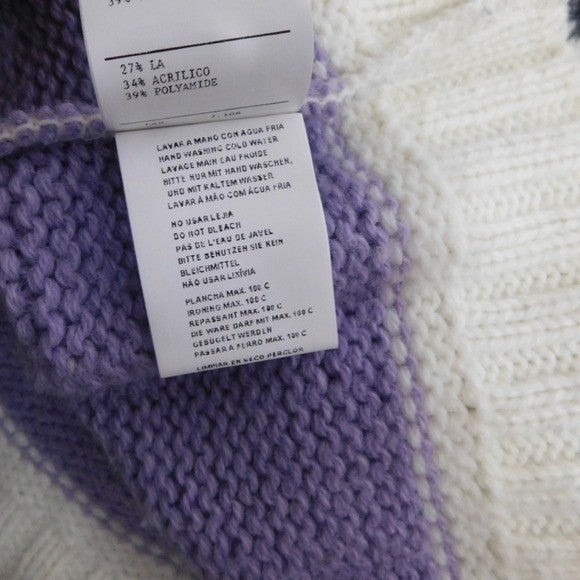 Anthropologie ALDOMARTINS Striped Turtleneck Sweater Aldo Martins Wool Small
