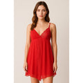 Vintage VICTORIA'S SECRET Gold Label Red Lace Chemise Gown Babydoll Medium