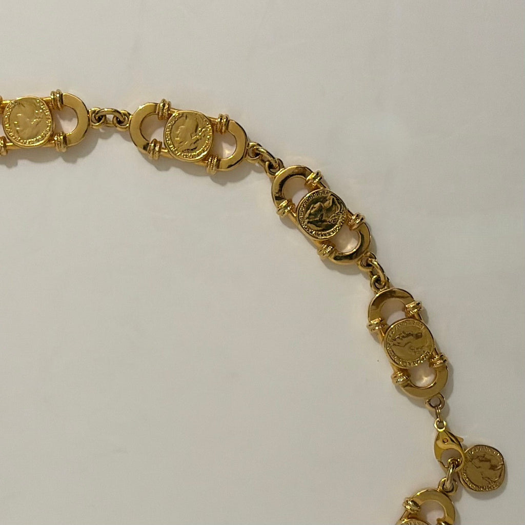 GOLD COIN Chain Belt Shiny Glam Party Accessory Night Out Festival Vacation 36"