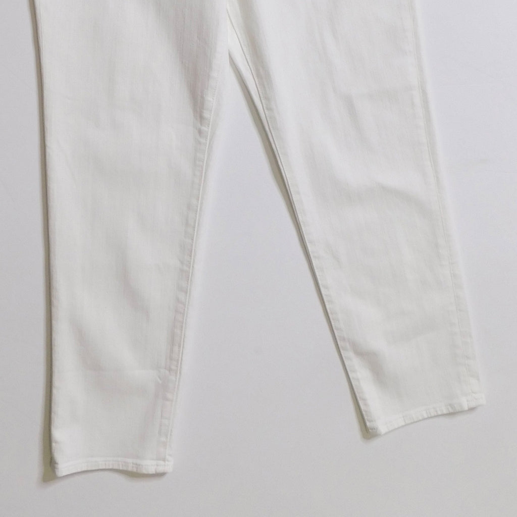 NWT!! J. CREW White Slim Jeans '03 2003 Stretch Solid White High Rise Size 31