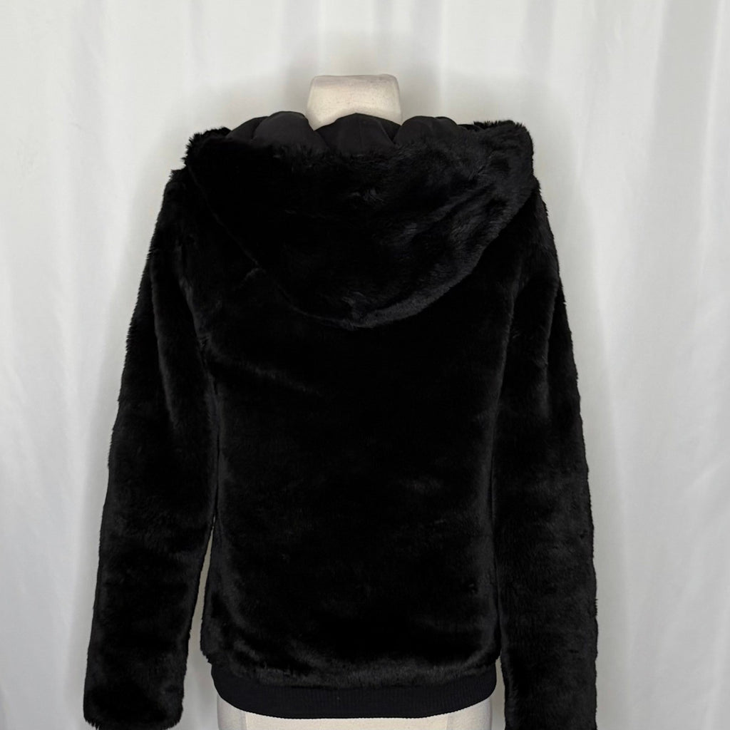 Victoria's Secret PINK Limited Edition Reversible Fur Coat Black Fashion Show S