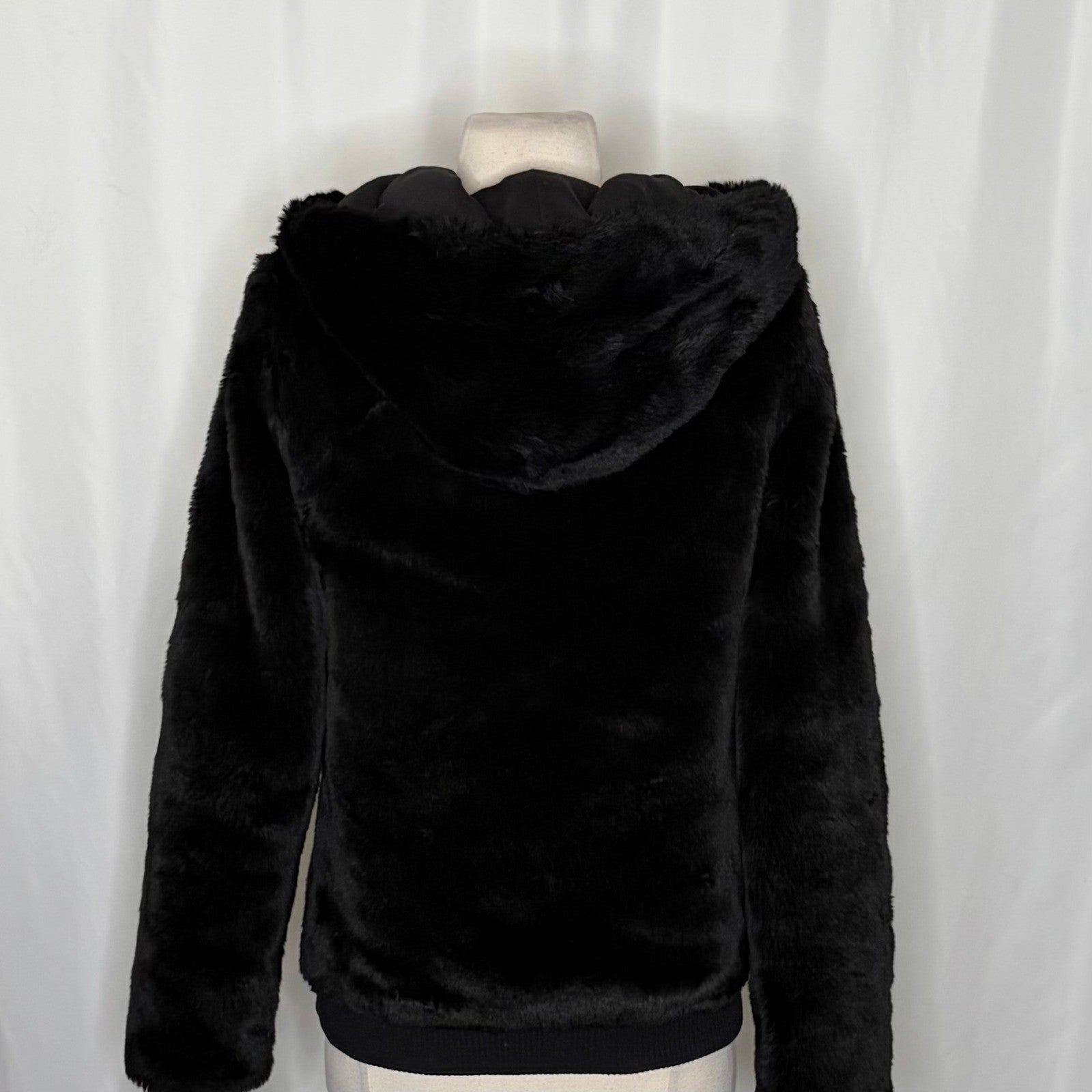 Victoria's Secret PINK Limited Edition Reversible Fur Coat Black Fashion Show S