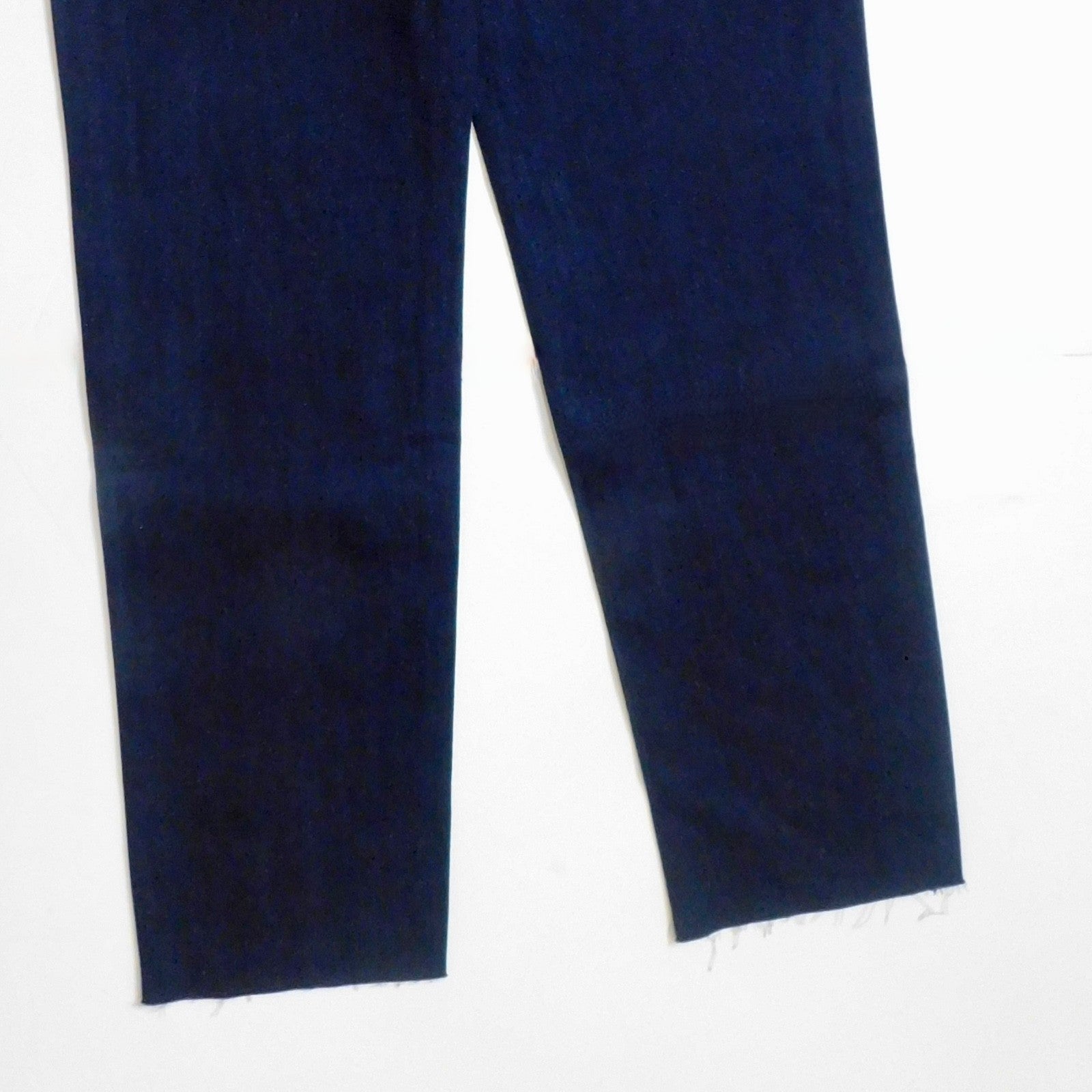 NWT!! WEWOREWHAT Low Rise Dad Jeans Dark Wash Blue Raw Hems Denim Casual Size 27