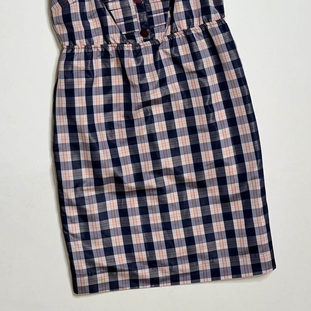 Anthropologie MAEVE Outshine Plaid Taffeta Dress Bow Coquette Preppy X-Small