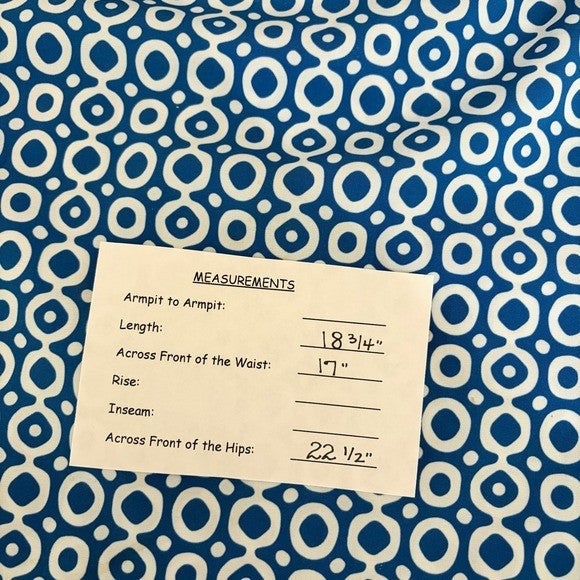 RIPSKIRT Hawaii Rip Skirt Length 2 Wrap Skirt Blue Dot Dot Dot Geometric Large