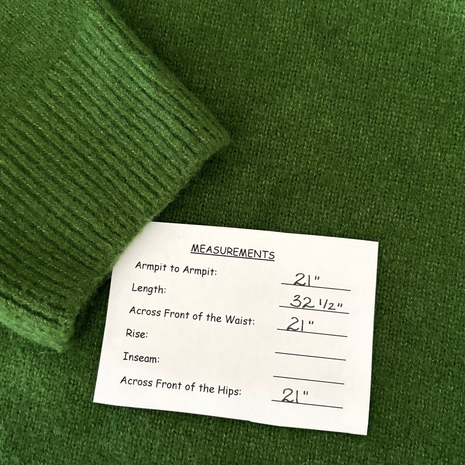 ZARA Green Wool Sweater Dress Mock Neckline Oversized Knitwear Solid X-Small