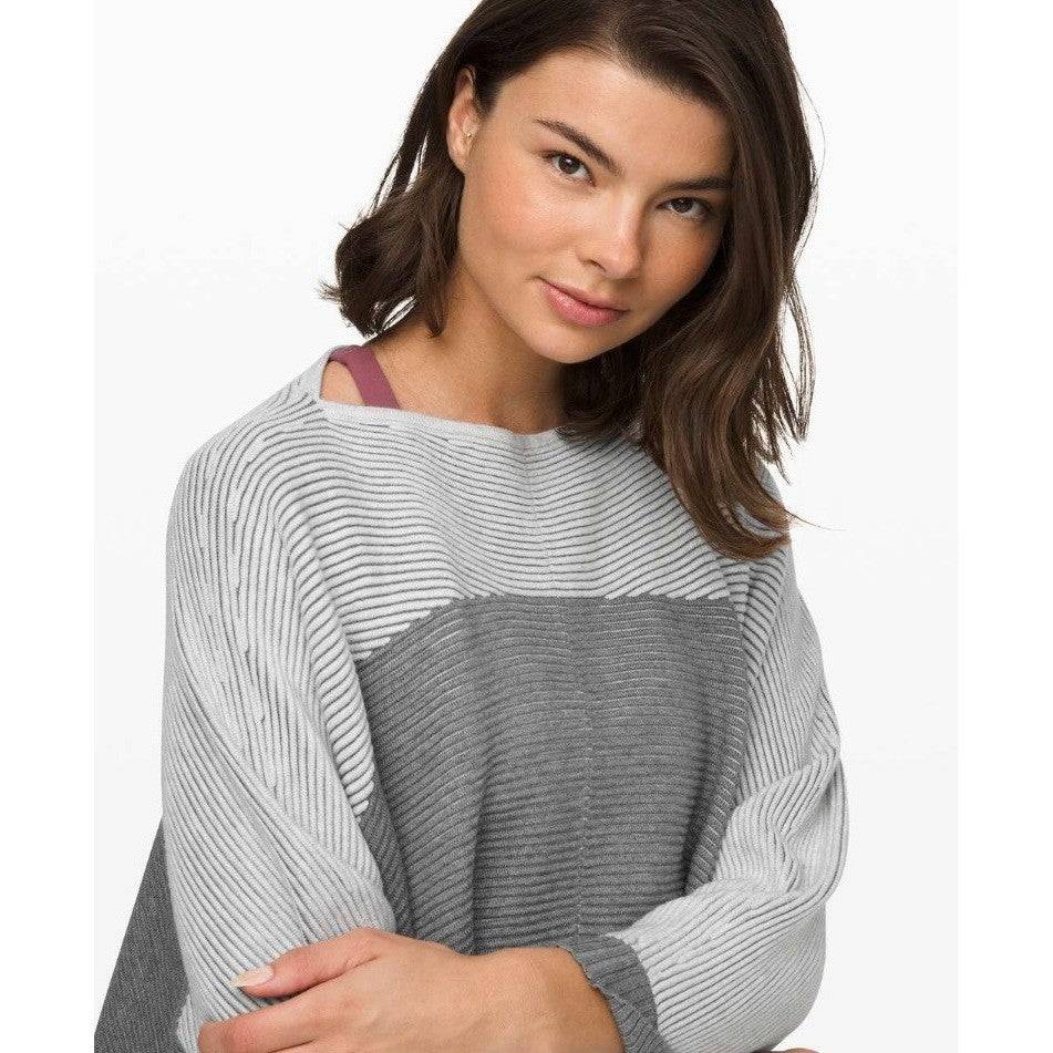 LULULEMON It All Lines Up Poncho Heathered Core Ultra Light Grey Medium Grey O/S
