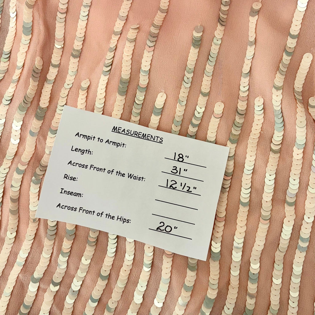 NWT!! LOVERS + FRIENDS Poppy Blush Pink Sequin Long Sleeve Mini Dress Medium