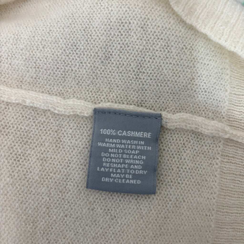 ALASHAN Cashmere Pickleball Sweater Pullover Sporty Text Script Preppy X-Large