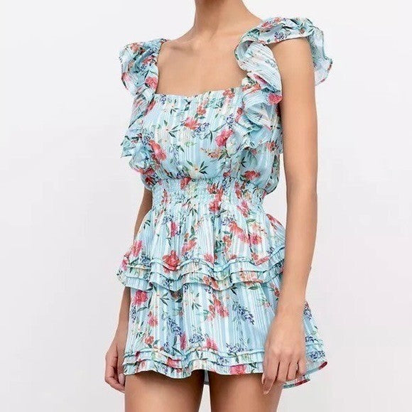 NWT!! Revolve YUMI KIM Eden Dress Floral Mulberry Angel Mini Party X-Small