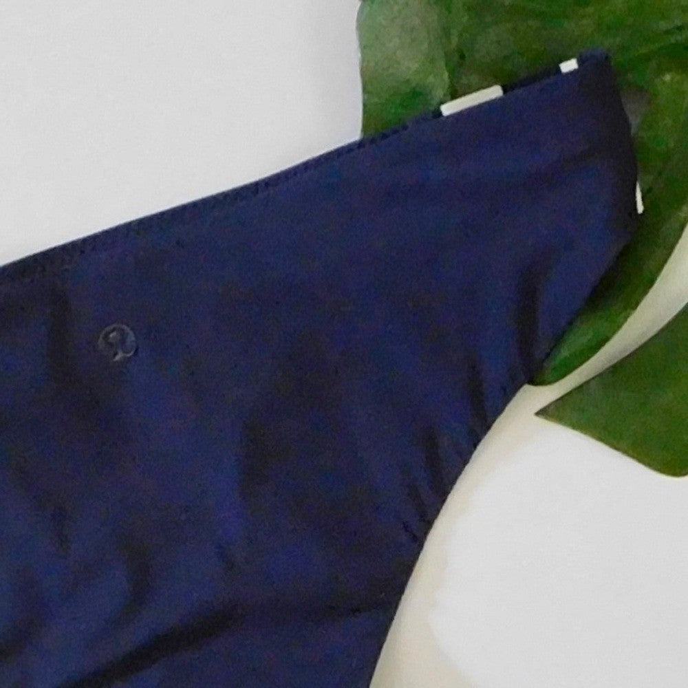 NWT!! LULULEMON Athletica Shanti Surf Bikini Bottoms Cadet Blue Stripe Size 4