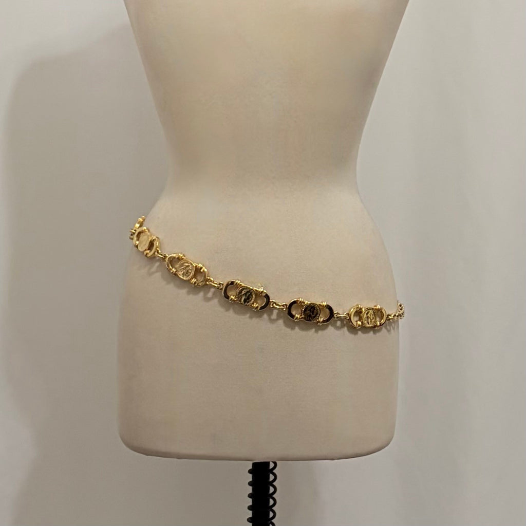 GOLD COIN Chain Belt Shiny Glam Party Accessory Night Out Festival Vacation 36"