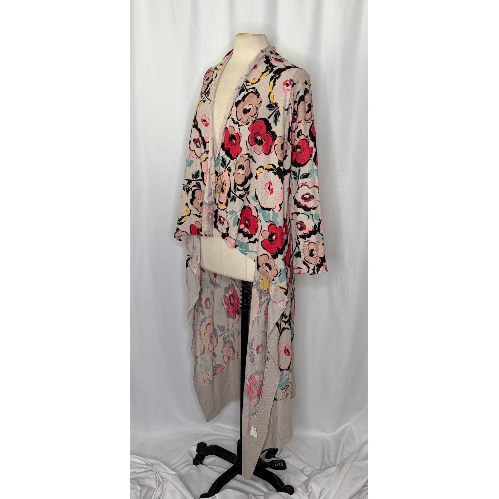 Anthropologie SPARROW Flora Exemplar Long Duster Cardigan Sweater Linen Medium