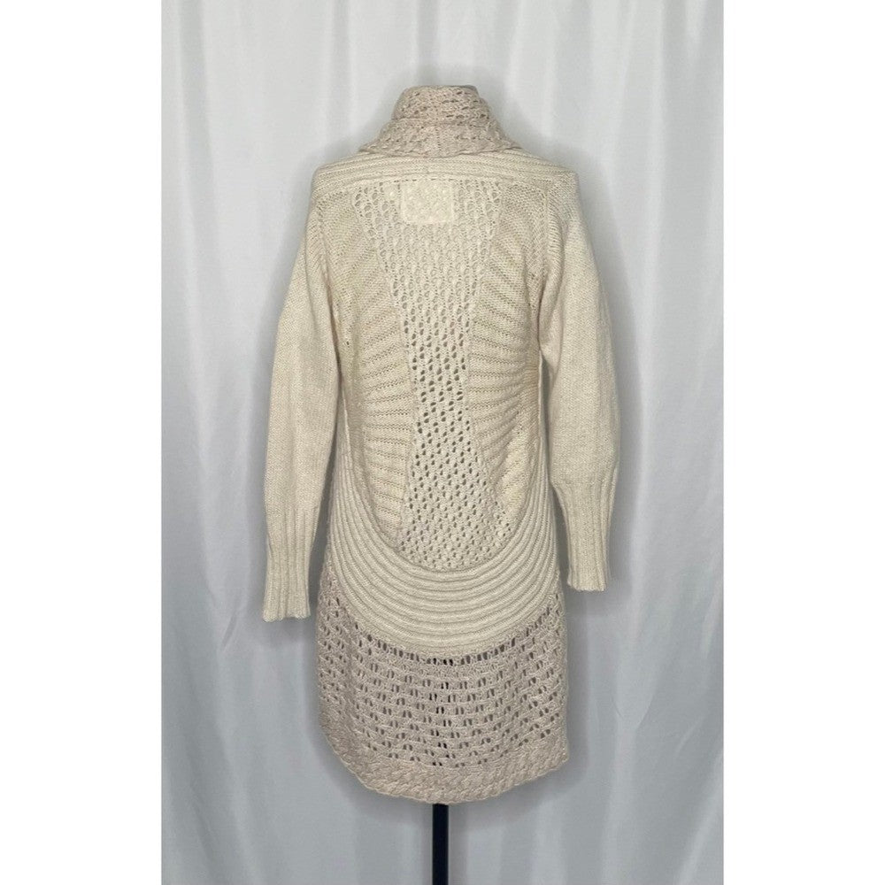 Anthropologie ANGEL OF THE NORTH Crochet Knit Cardigan Sweater Medium Petite MP