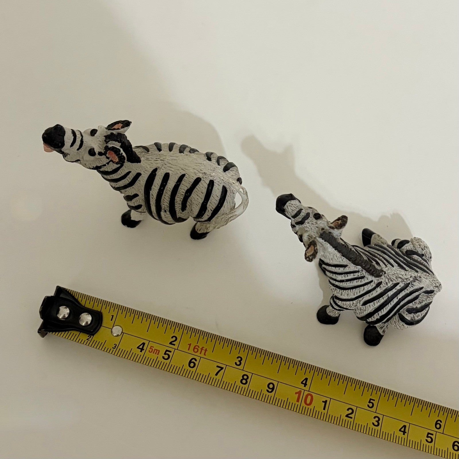 Vintage Pete Apsit NOAH'S ARK Set Two 2 Zebras Zoulou Zoe Zebra Animal Figures