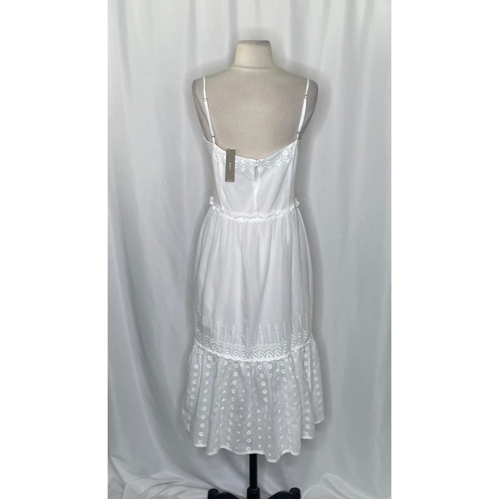 NWT!! J. CREW Sorrento Dress Cotton Voile Solid White Bridal Preppy XXS XX-Small