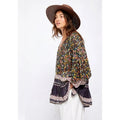 Revolve FREE PEOPLE Gardenia Tunic Top Shirt Floral Boho Festival Flowy Medium