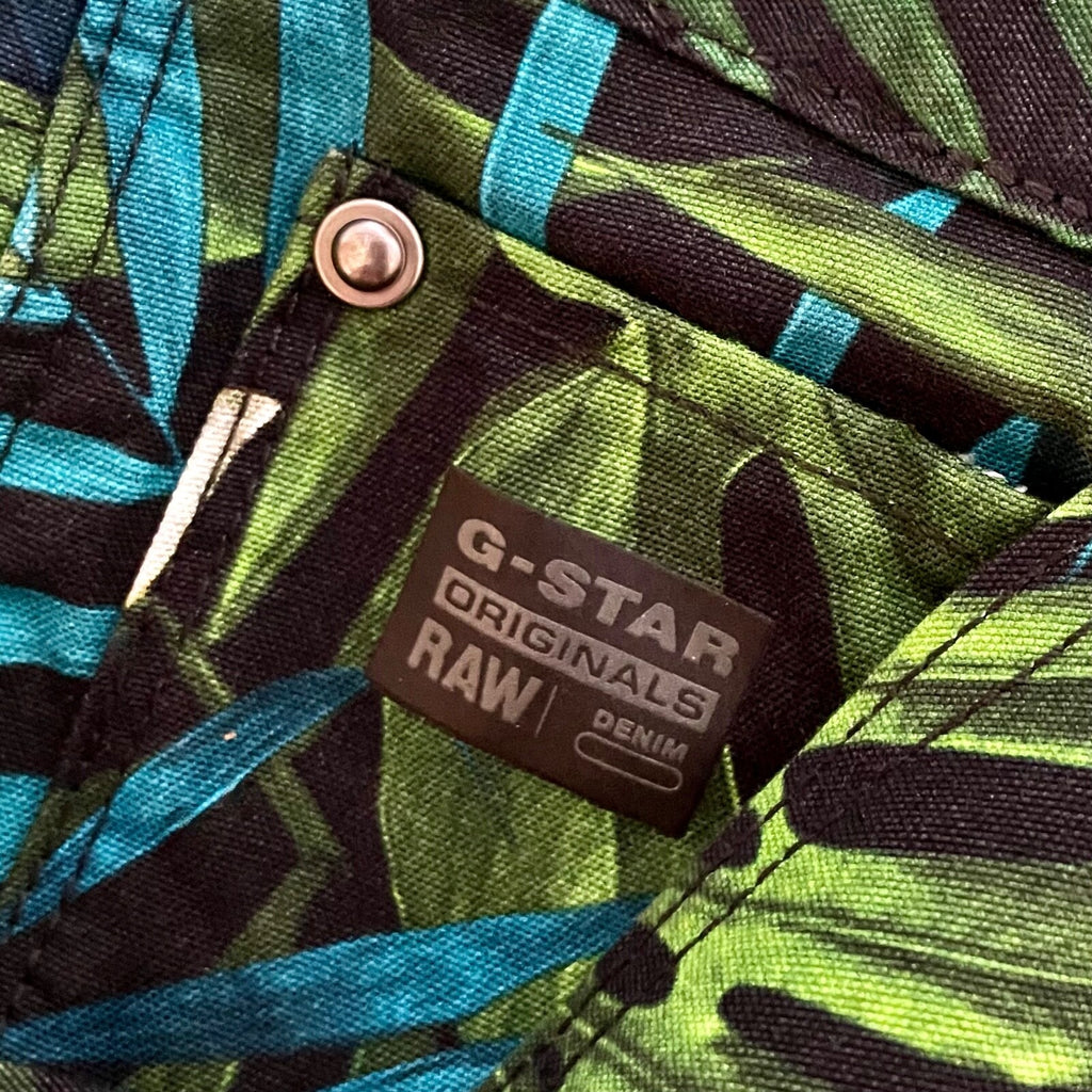 G-STAR Raw Mid Boyfriend Tropical Aloha Floral Elwood Jeans Pharrell Williams 24