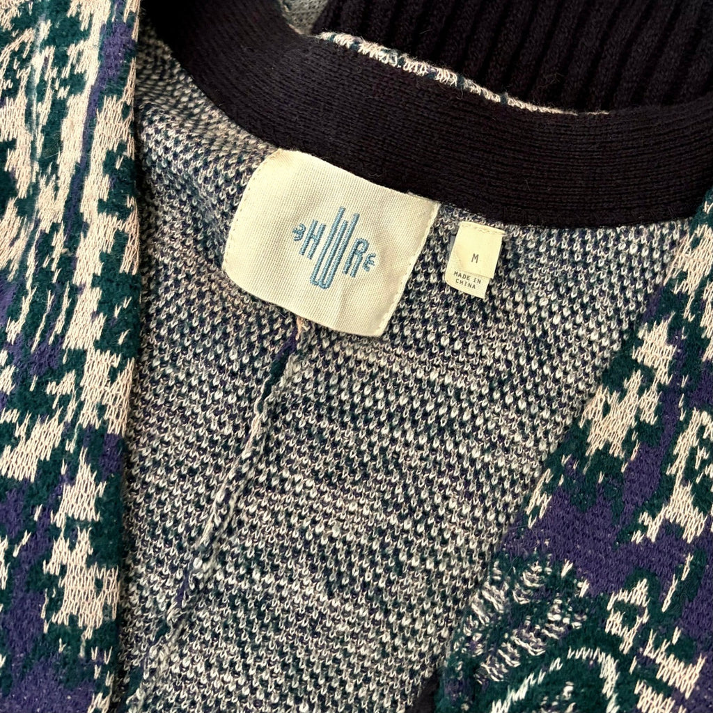 Anthropologie HWR Emmia Hand-Stitched Embroidered Cardigan Sweater Medium