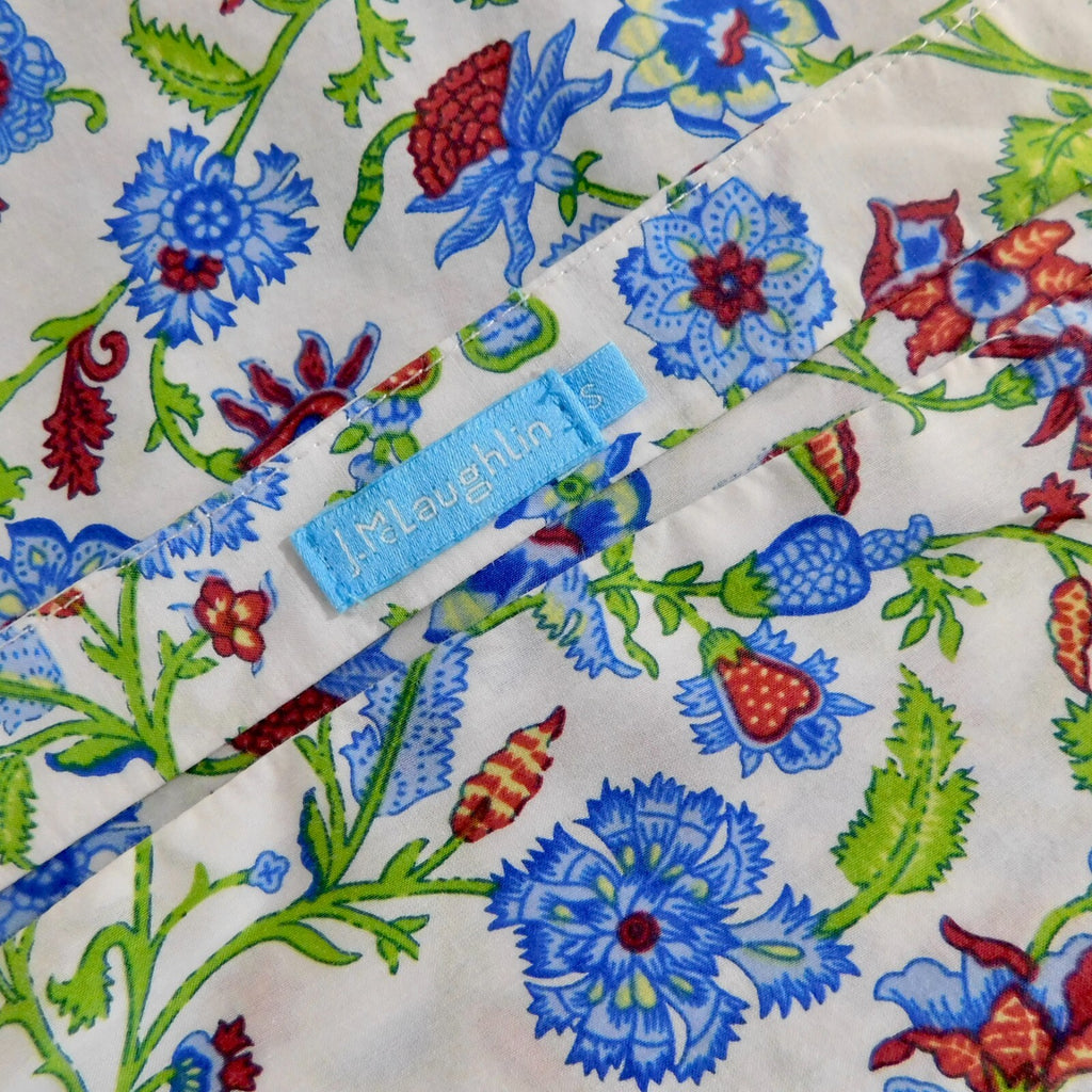 J. MCLAUGHLIN Natasha Tie Sleeve Off Shoulder Floral Top Blouse Summer Small