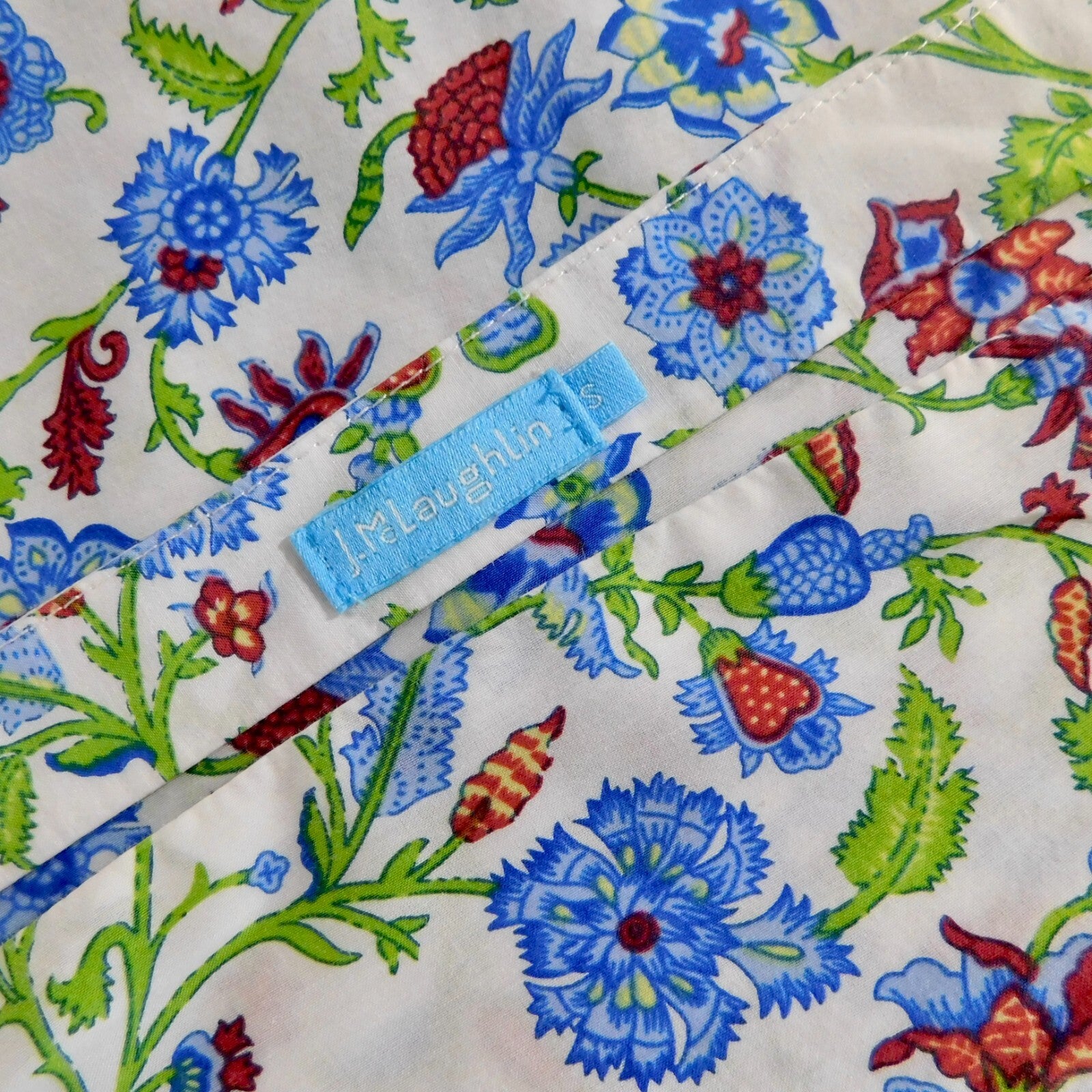 J. MCLAUGHLIN Natasha Tie Sleeve Off Shoulder Floral Top Blouse Summer Small