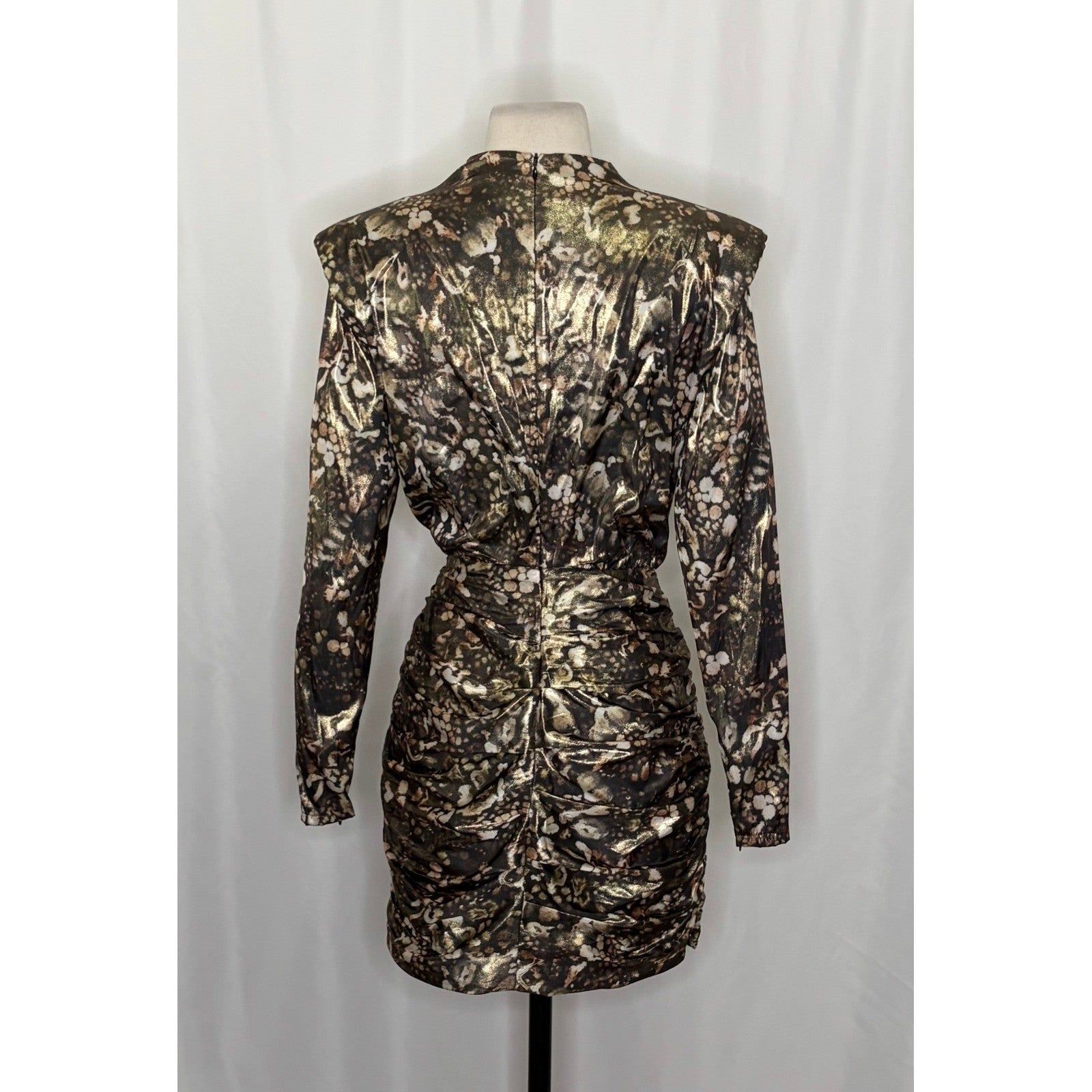 Revolve ALL SAINTS Lilliana Kettu Metallic Mini Dress Allsaints Party Size 4