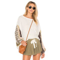 Free People WE THE FREE Blossom Thermal Top Shirt Bohemian Oversized Large