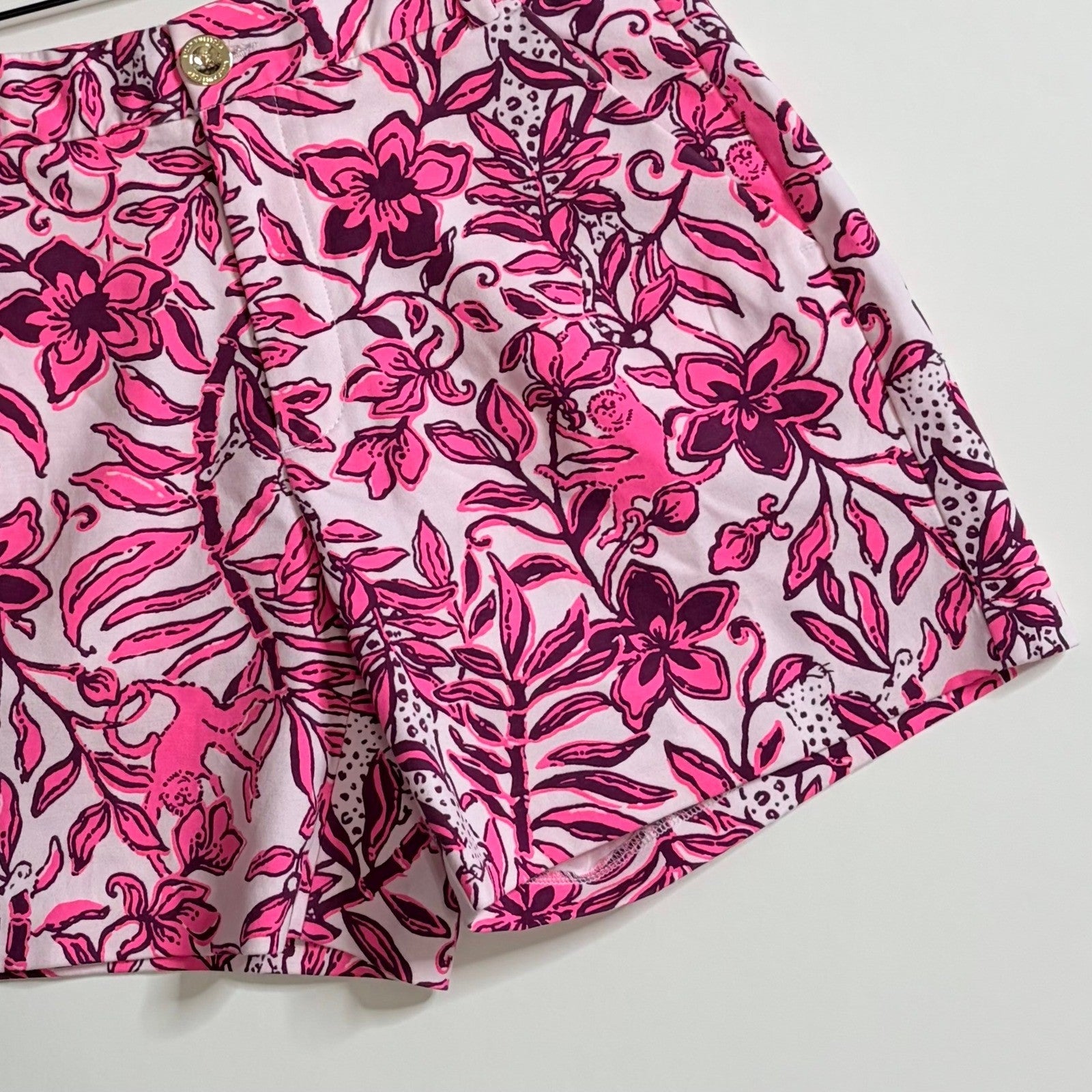 LILLY PULITZER Gretchen High Rise 5" Shorts Elderflower Blossom Lil Escape 2