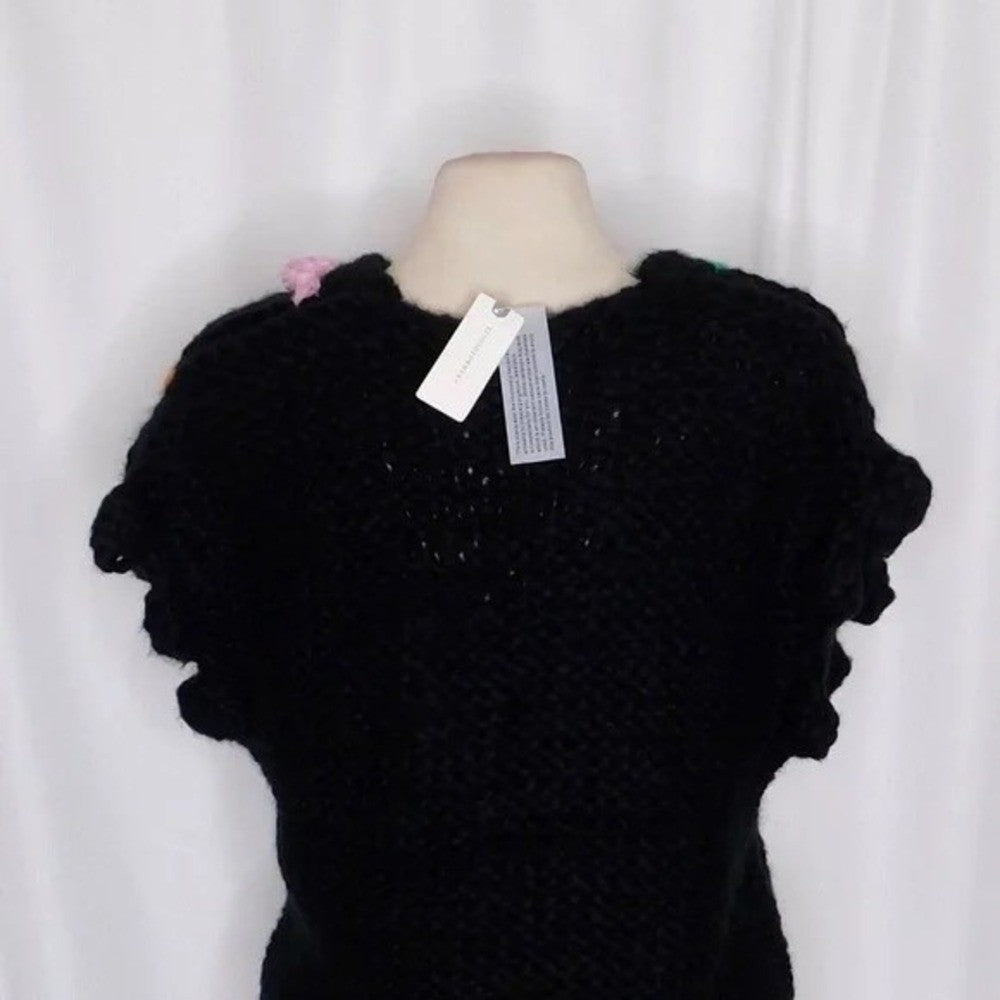 NWT!! Anthropologie MAEVE Bauble Sweater Vest Chunky Knit Retro One Size