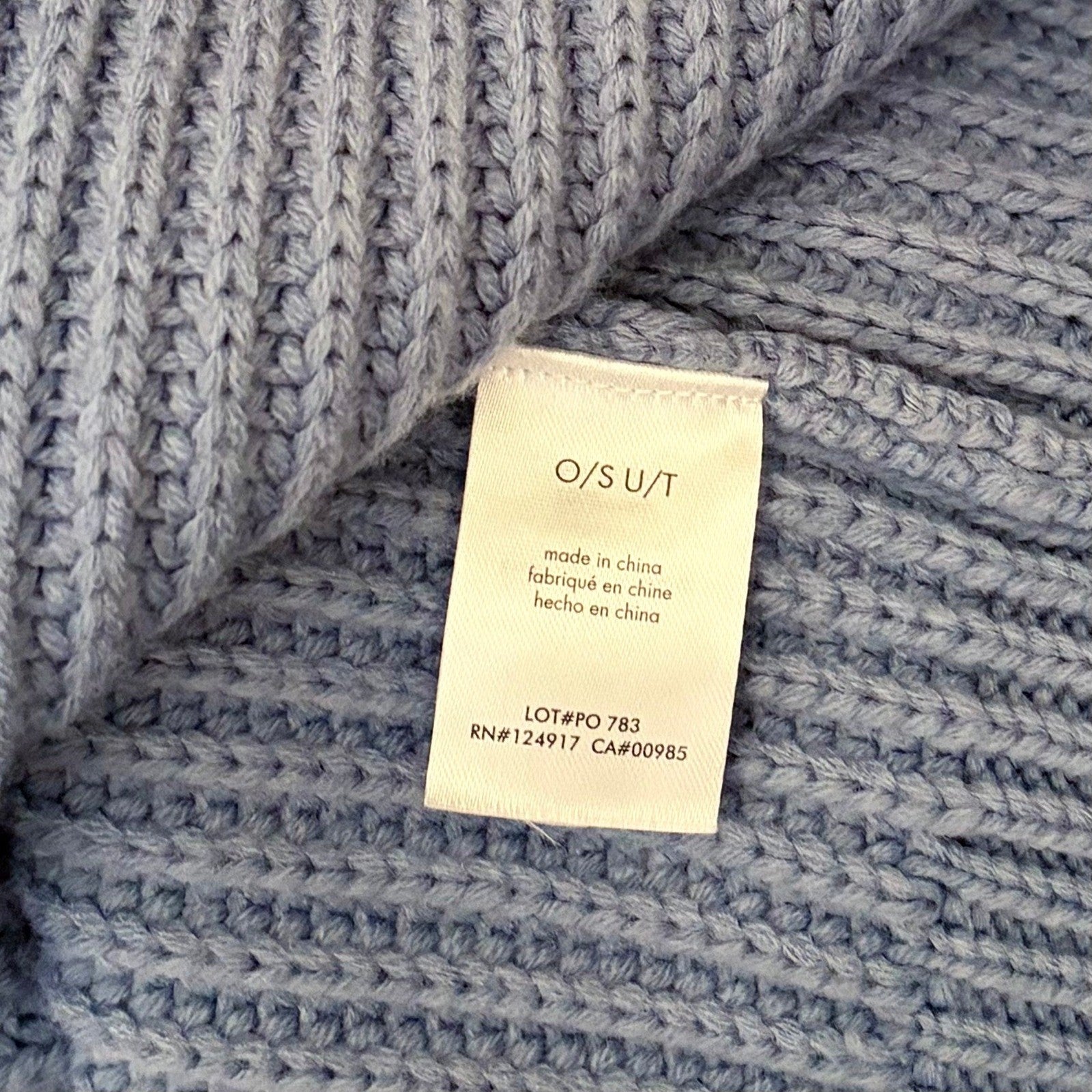WEWOREWHAT Oversized Cardigan Sweater Chunky Knit Storm We Wore What One Size