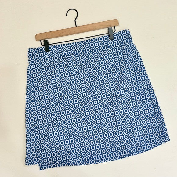 RIPSKIRT Hawaii Rip Skirt Length 2 Wrap Skirt Blue Dot Dot Dot Geometric Large